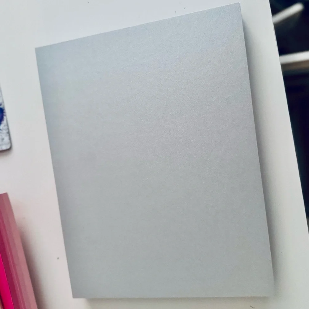 LUXPaper Silver Metallic Cardstock Paper 80 lb. 70 Pages